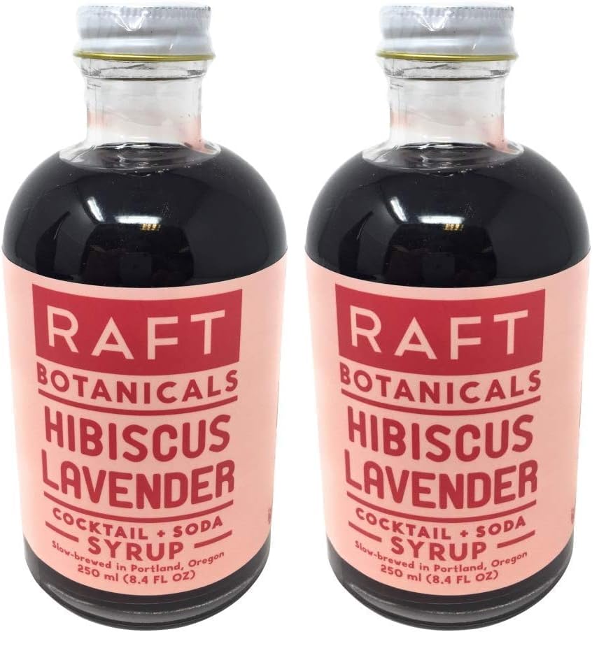 RAFT ESSENTIALS Botanicals Hibiscus Lavender Syrup, 250 ML (Pack